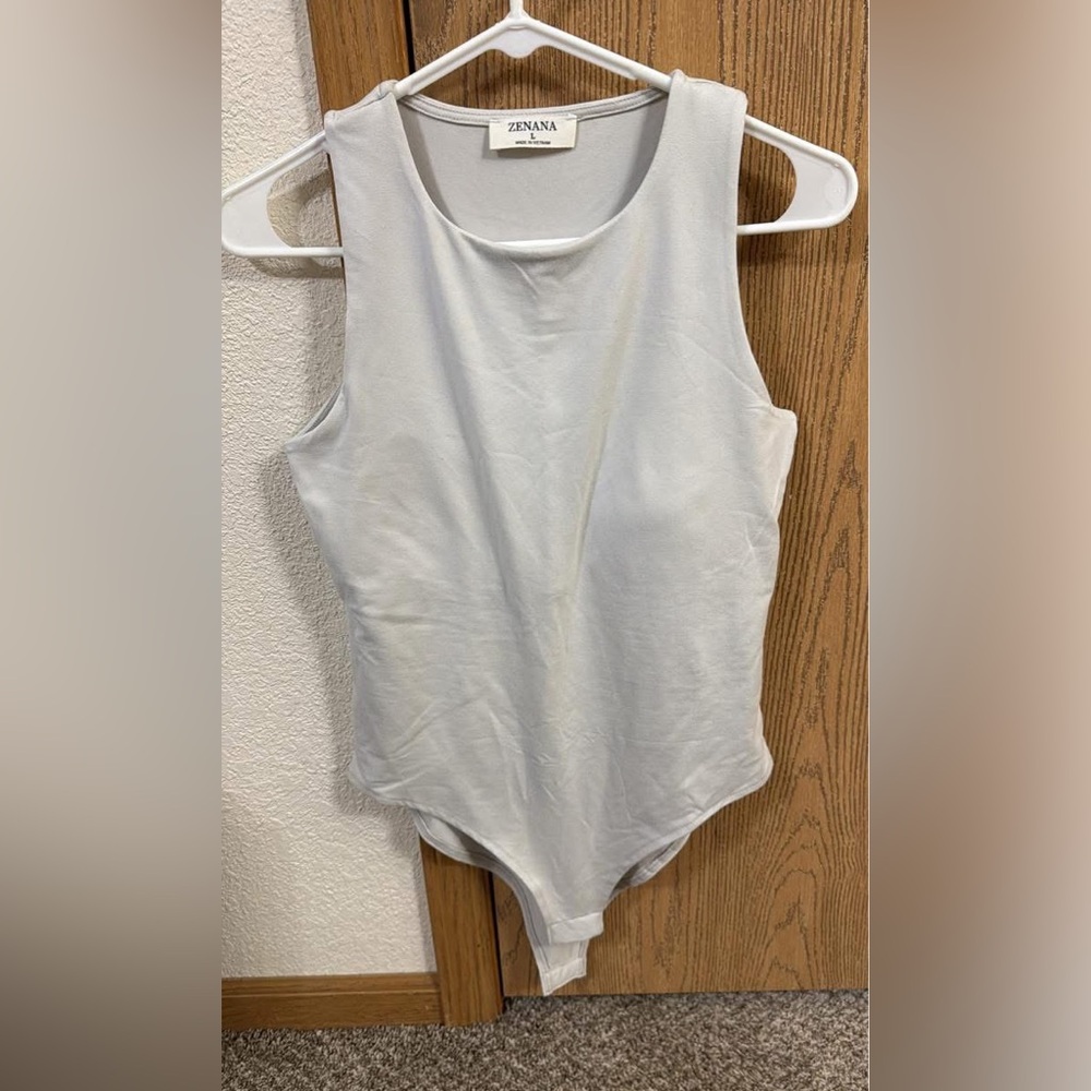 Zenana Off-White Bodysuit